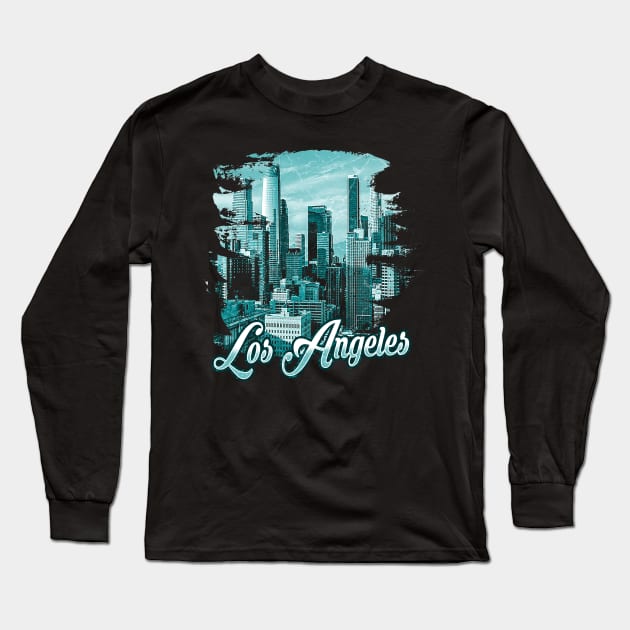 Los Angeles Long Sleeve T-Shirt by Mila46